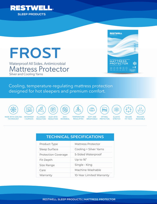 FROST Cooling, Antimicrobial Protection for Hot Sleepers