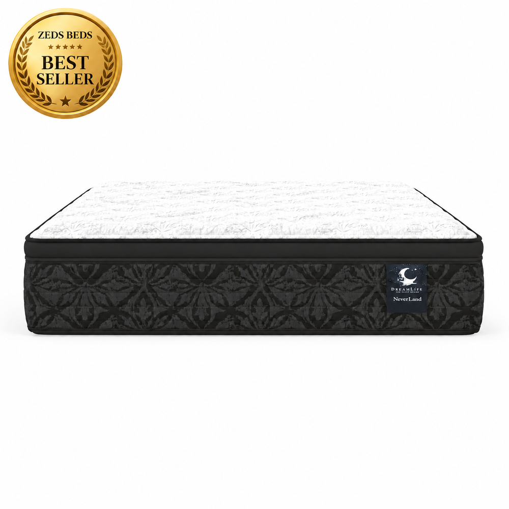 NeverLand mattress with large Zeds Beds Best Seller badge