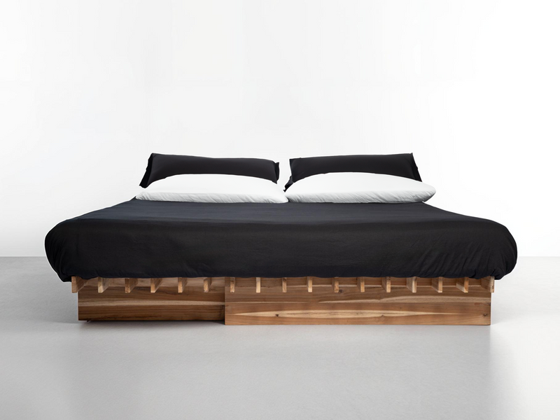 Oro solid acacia bed frame
