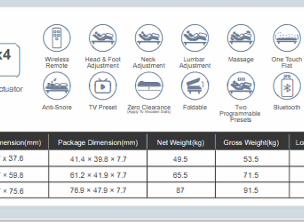 Dreamotion Pinnacle Adjustable Bed Frame