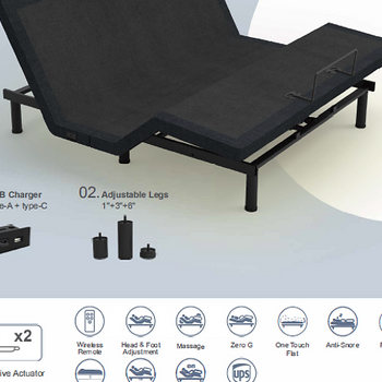 Dreamotion Plateau Adjustable Bed Frame