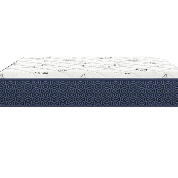 Mattress with 'aloe vera' text on a white background