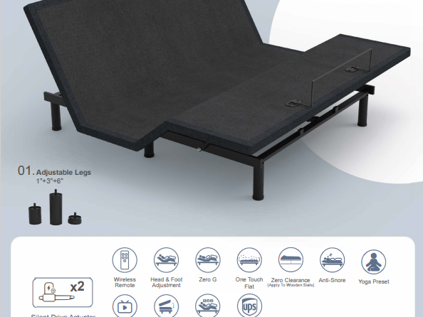 Dreamotion Peak Adjustable Bed Frame