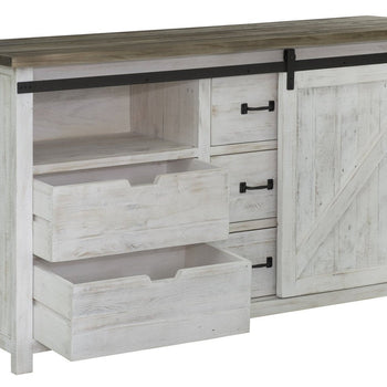 Provence 3 Drawer Dresser with 1 door