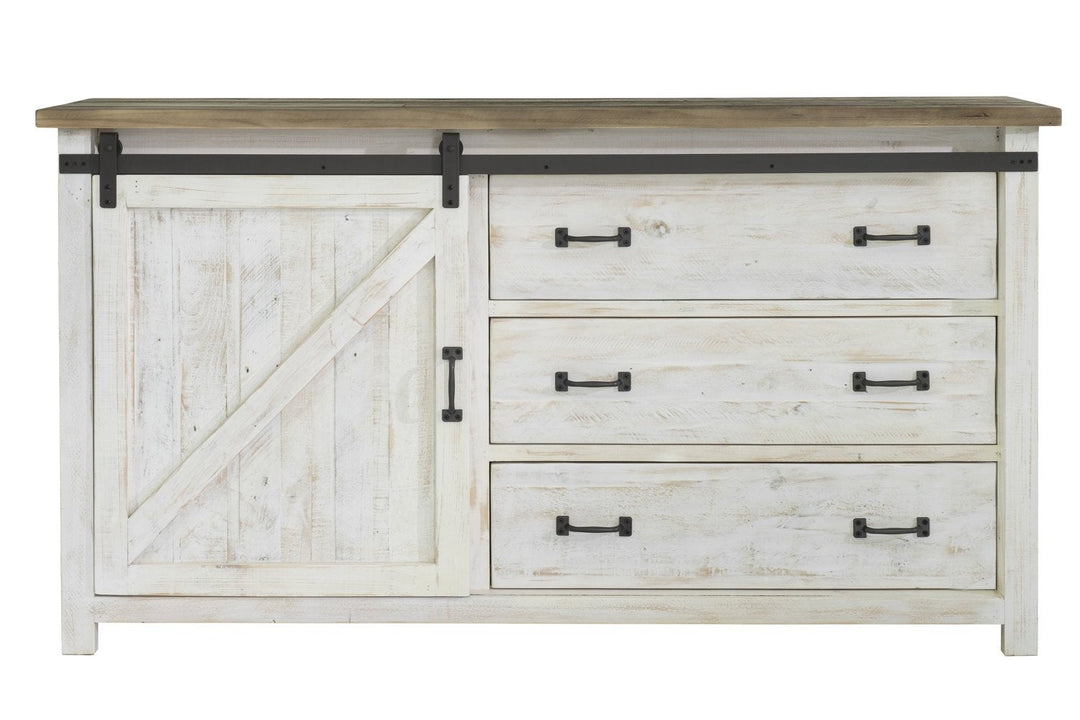 Provence 3 Drawer Dresser with 1 door