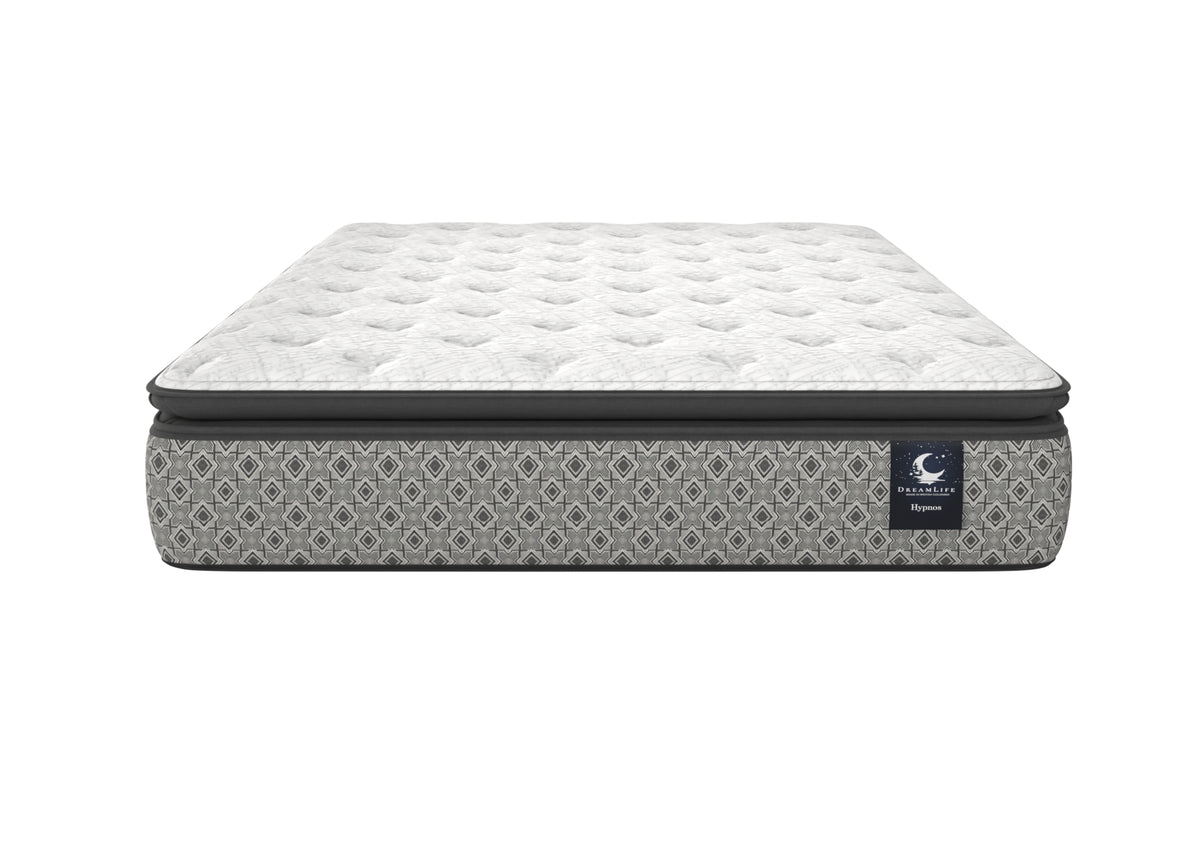 Hypnos 11¾-inch Euro top mattress with plush cooling comfort and pocket-coil support.