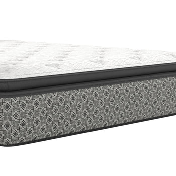 Close-up of the Hypnos mattress’s soft, breathable white quilted sleeping surface.