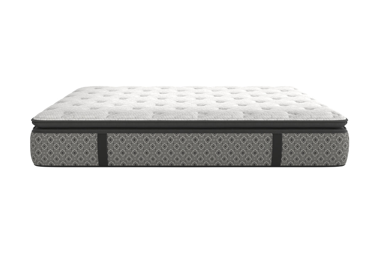 Side profile of the Hypnos 11¾-inch Euro top mattress showing its supportive foam-encased edge.