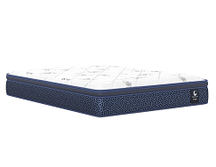 Blue mattress on a white background
