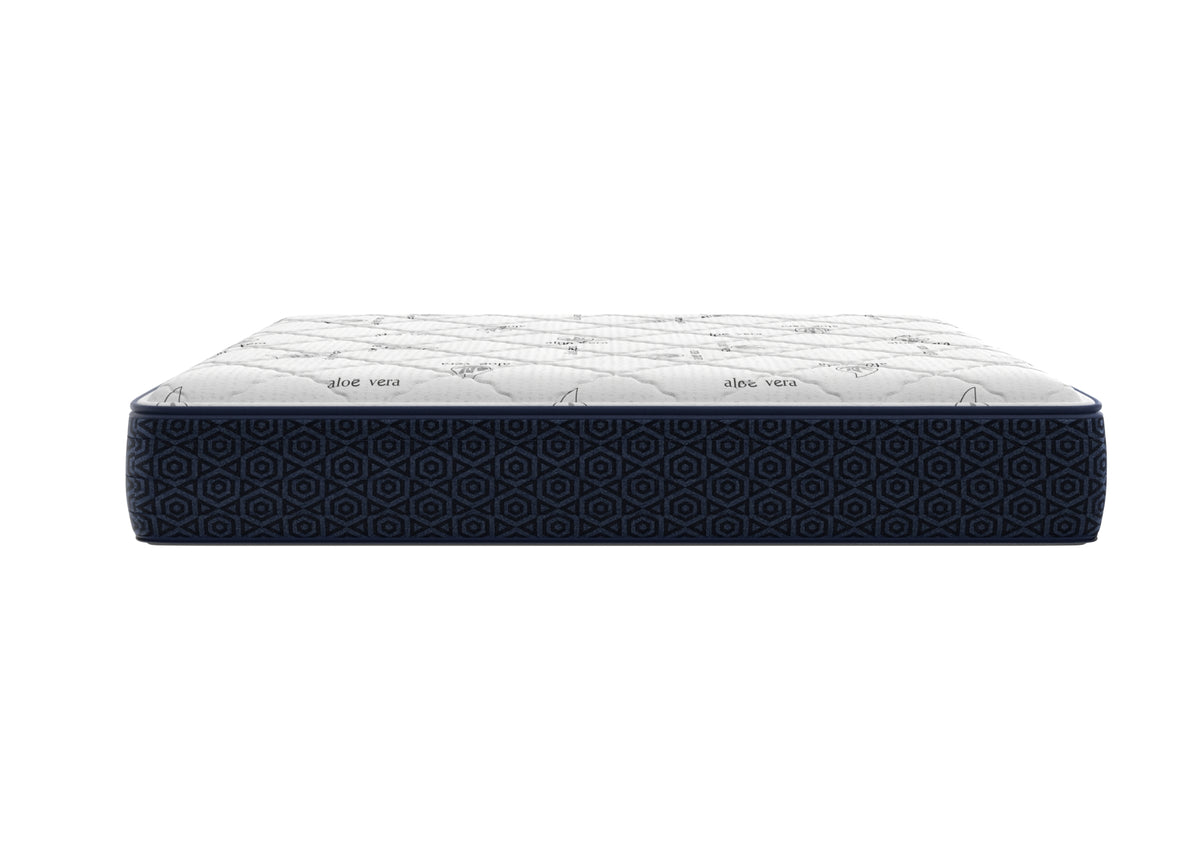 Side view showing the 7-inch Lyra foam mattress profile