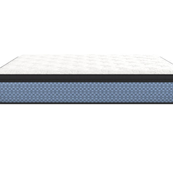 Side view showing the 13¼-inch Rendezvous pillow-top mattress profile