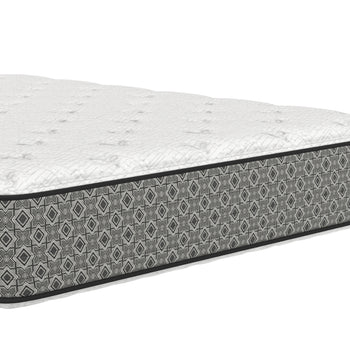 Close Up profile of the SilverStar 11-inch flippable mattress showing its finished top and bottom surfaces.