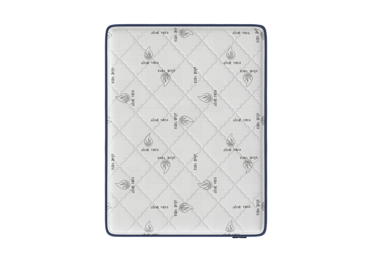 White quilted aloe vera fabric on the Starlight sleeping surface
