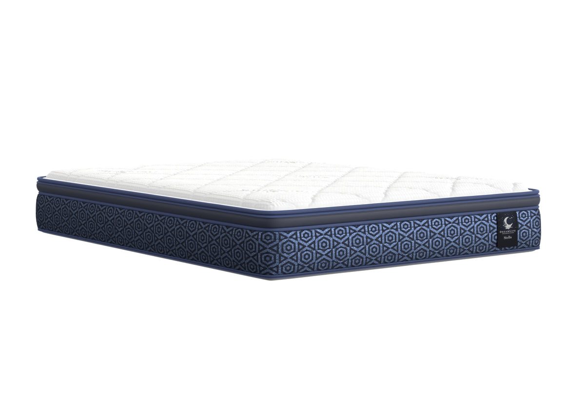 Angled view of the Stella Euro-top mattress