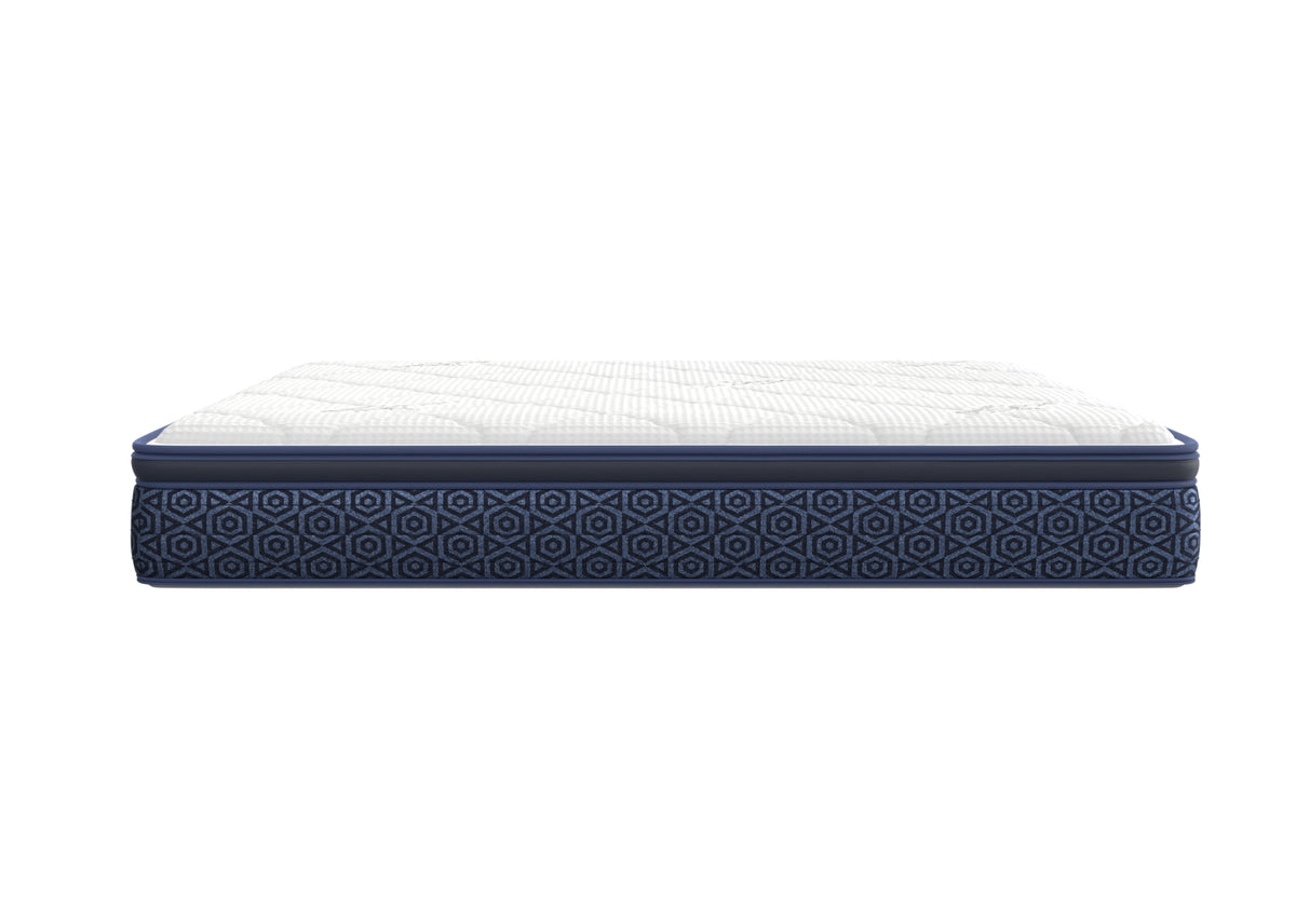 Side view of the Stella mattress profile and navy side panels