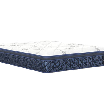 Angled view of the Twilight Euro-top mattress